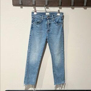 Mother Blue High-Waisted Jeans